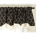 thumbnail image 1 of Bleecker Embroidered Layered Curtain Valance with Lining, 1 of 3