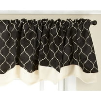 Bleecker Embroidered Layered Curtain Valance with Lining