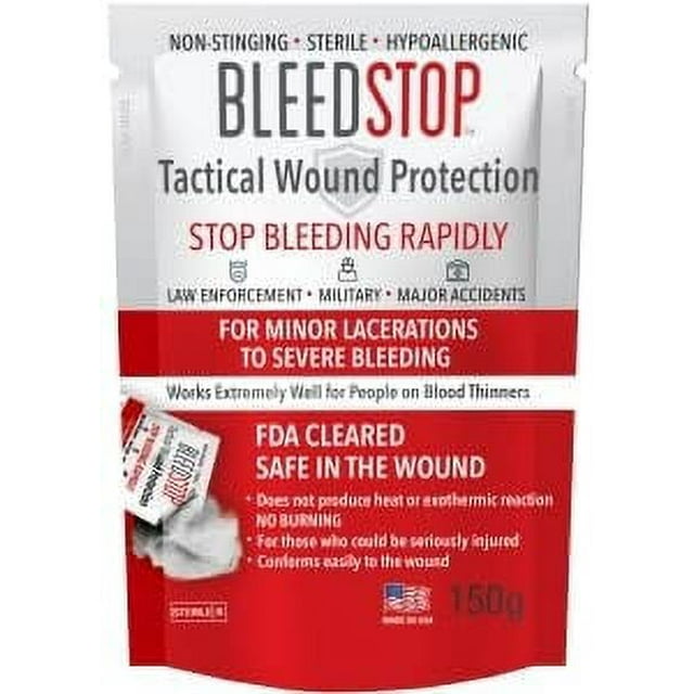 BleedStop First Aid Powder for Blood Clotting, Trauma Kit, Blood