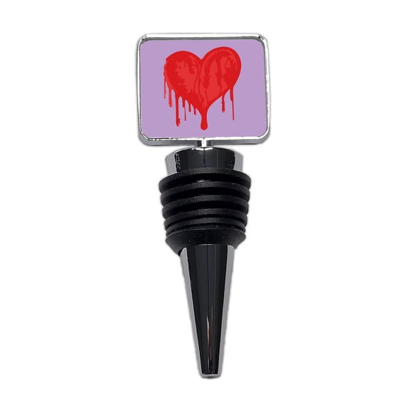 Bleeding Heart Red Wine Bottle Stopper Cap Plug