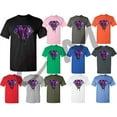 thumbnail image 1 of Bleeding Melting Galaxy Diamond T-shirt Men Party Outfit Tee Color Royal Blue Medium, 1 of 2