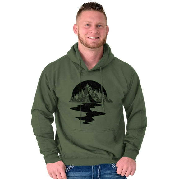 Bleeding Mountain Symbolic Spirit Unisex Plus Fleece Graphic Hoodie Brisco Brands 2X