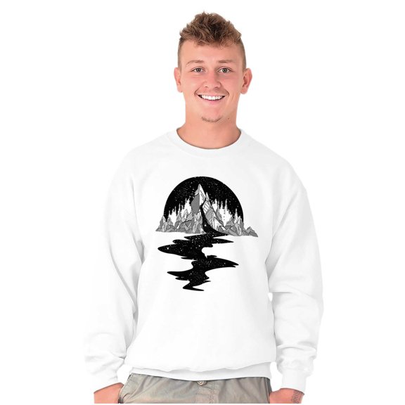 Bleeding Mountain Symbolic Spirit Unisex Plus Fleece Graphic Sweatshirt Brisco Brands 2X