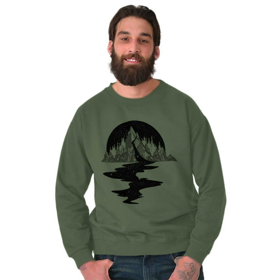 Bleeding Mountain Symbolic Spirit Unisex Plus Fleece Graphic Sweatshirt Brisco Brands 3X