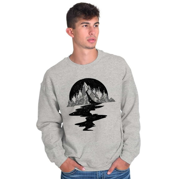 Bleeding Mountain Symbolic Spirit Unisex Plus Fleece Graphic Sweatshirt Brisco Brands 3X