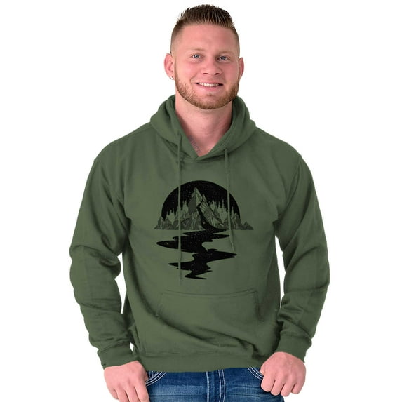 Bleeding Mountain Symbolic Spirit Unisex Plus Fleece Graphic Hoodie Brisco Brands 4X