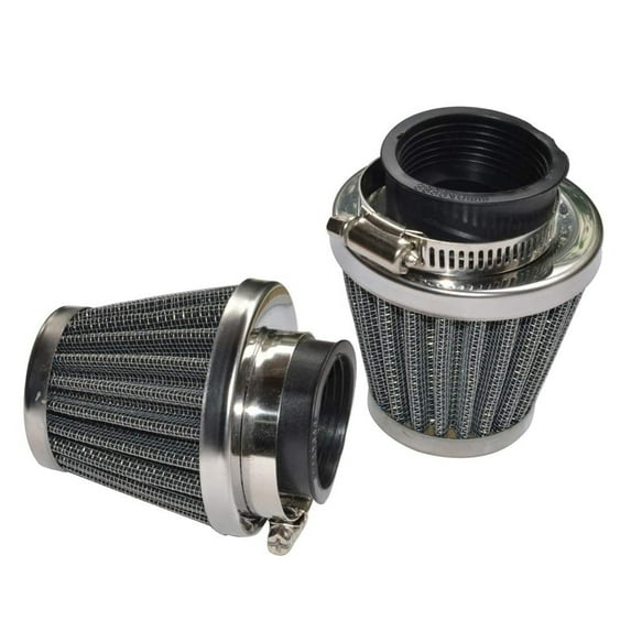Bleiou 2 Pack Motorcycle POD Air Filter Dirt Pocket Bike ATV Pit Bike 35 38 39 40 42 46 48 50 52 54mm (52mm)