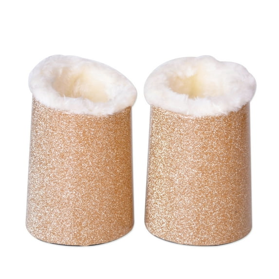 Bleiou Plush Lined Eyeglasses Holder Stand Protective Glasses Holder For Desks Or Nightstands 2 Pack