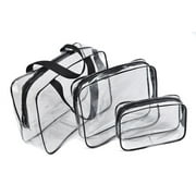 Blekii 2017 New Portable Clear Travel Cosmetic Make up Bag Transparent See Through Makeup Clear Makeup Bags