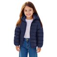 thumbnail image 1 of Blekii Childrens Lightweight Hooded Puffer Coat, down Like Jacket 4-12 Years Windproof Warm Outerwear, 1 of 9