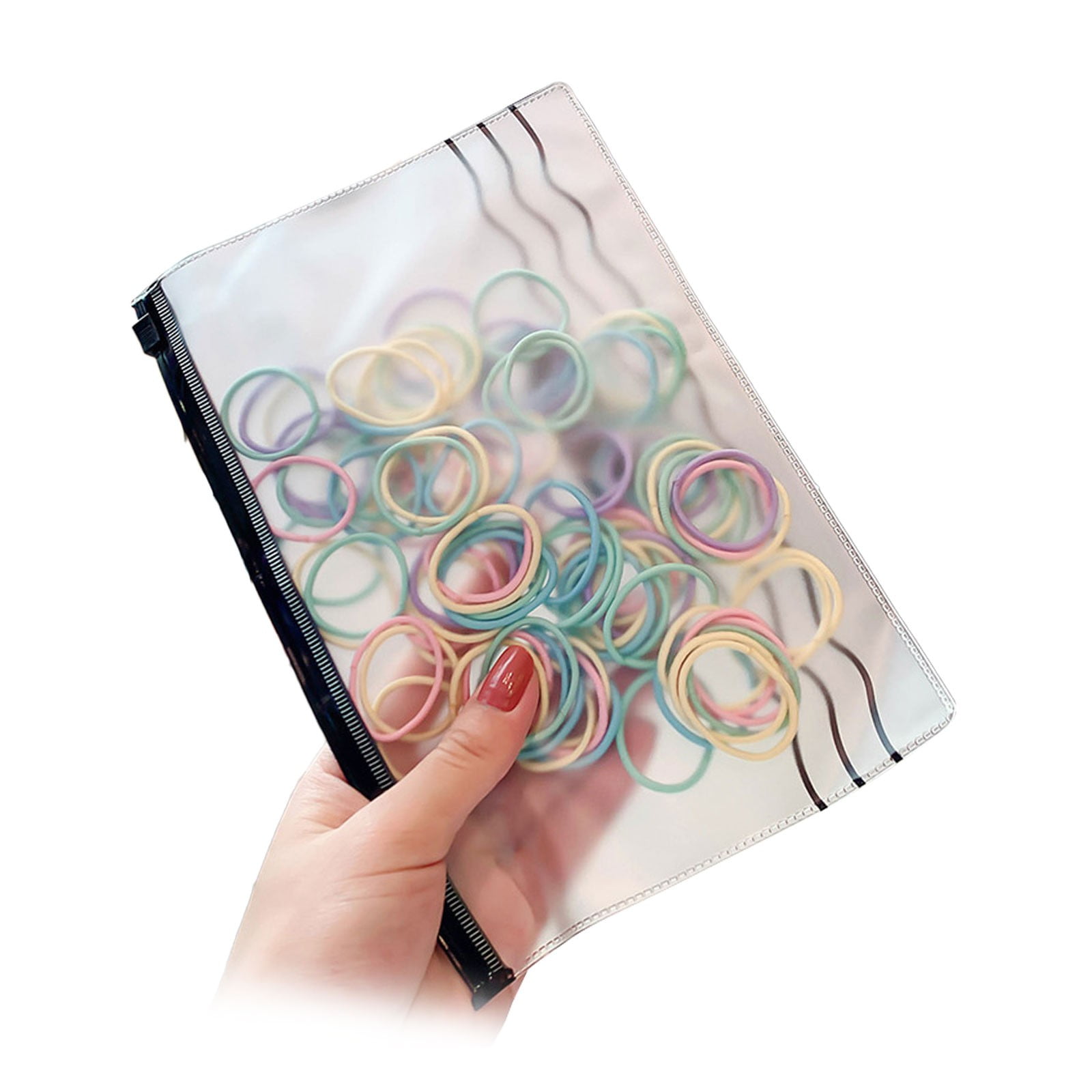 Blekii Clearance 100 Pieces of Children's Colored Rubber Band Hair Band, Soft and Elastic, Not