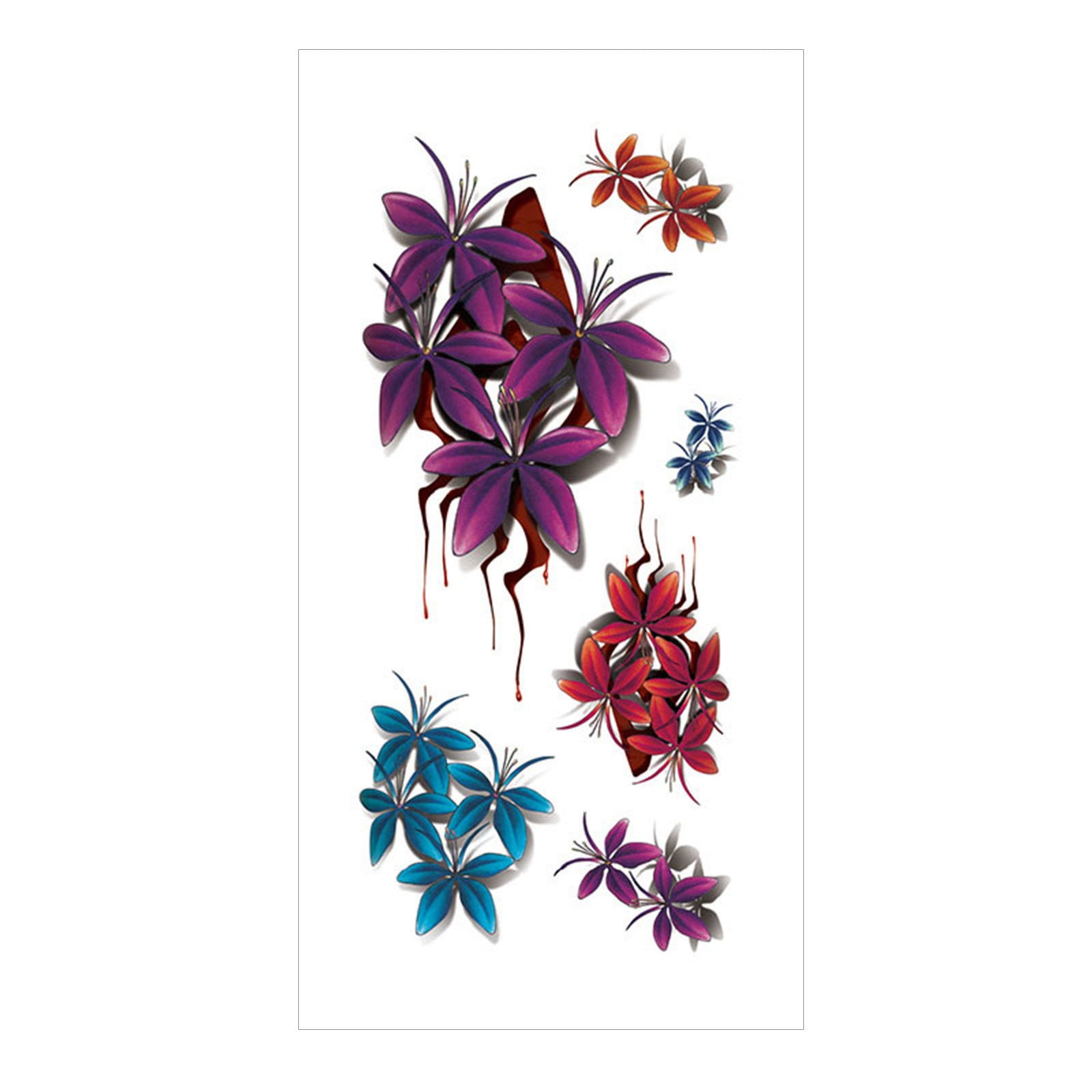 Blekii Clearance Butterfly Temporary Tattoo 3D Stickers Tattoo