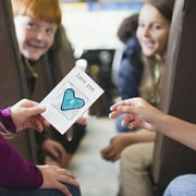 Blekii Clearance! Pocket Fused Cute Heart Keepsake Gift Small Pocket Hug Heart Greeting Card Jewelry Blue