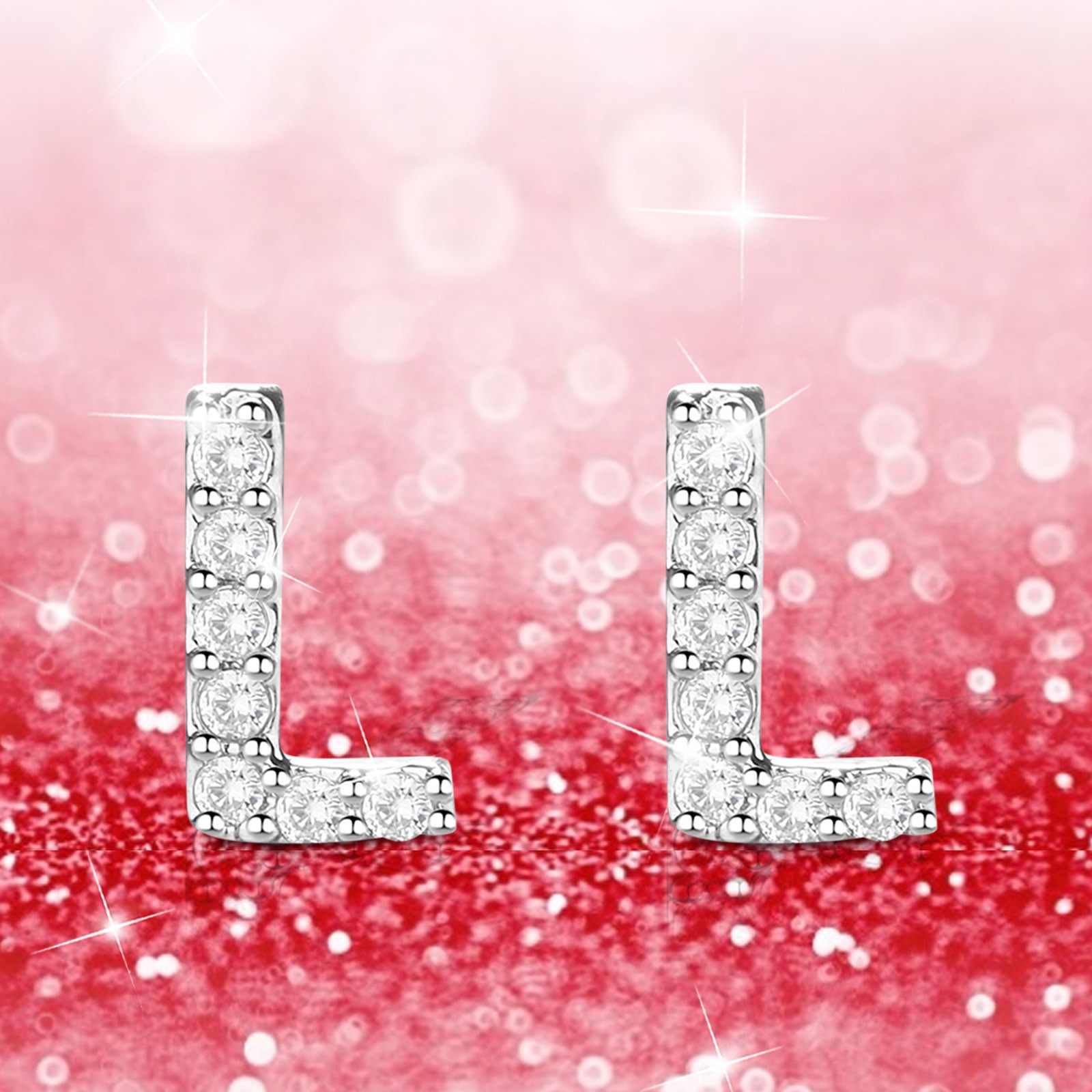 Blekii Clearance! Silver Simulated Diamond Stud Earrings Fashion 26