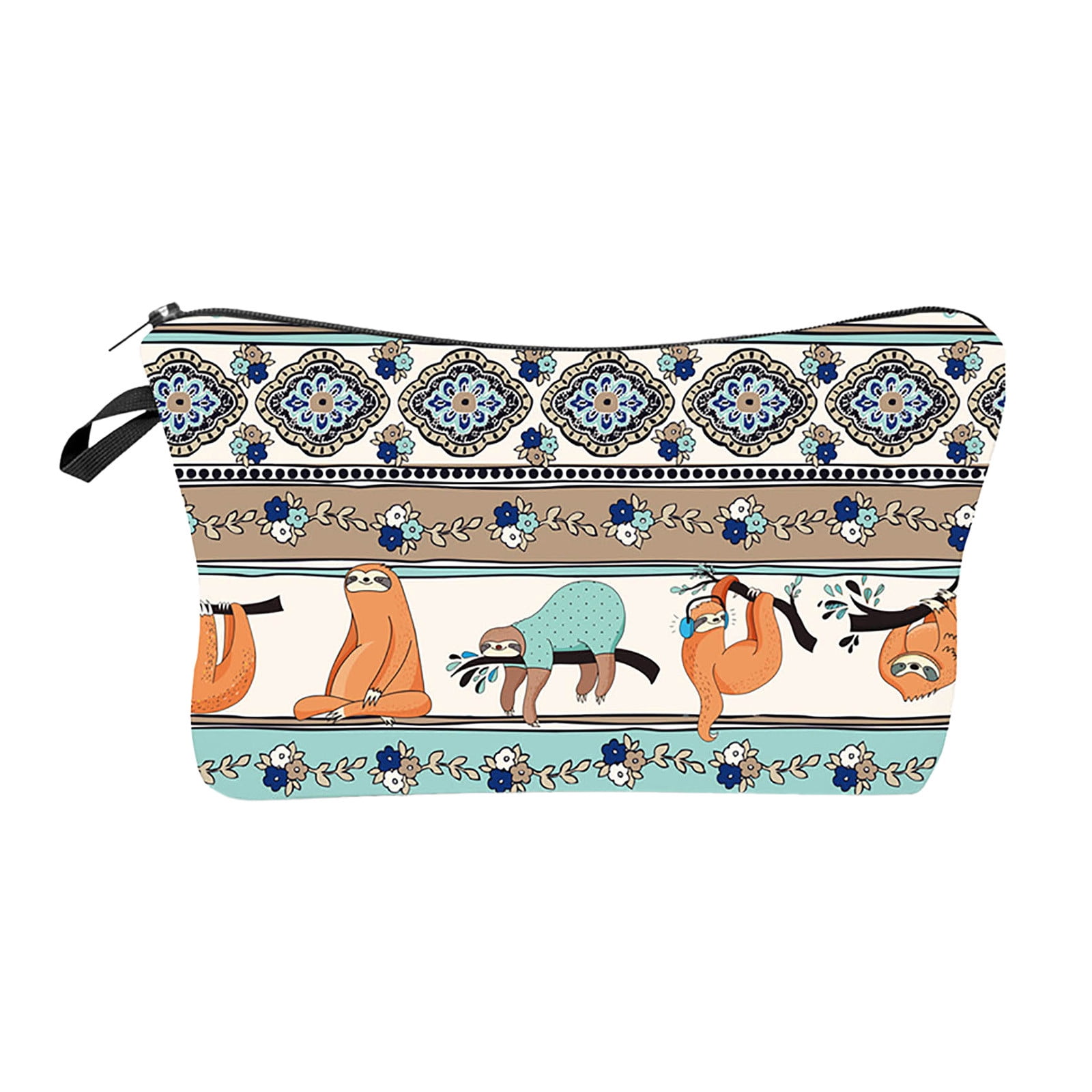 Blekii Sloth Print Cosmetic Bag Clutch Bag Lady Multi Function Travel Storage Bag Makeup Bag Clearance Walmart