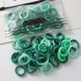thumbnail image 1 of Blekii Colorful Elastic Hair Ties 100pc - Soft Small Ponytail Holders for Baby, Kids & Girls, Stretchable No-Crease Accessories, 1 of 3
