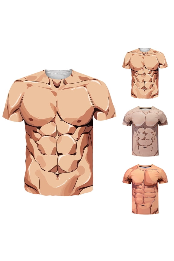 Men's Casual Loose Funny Printed Solid Short Sleeve T-Shirt - Humorous Graphic Design, Soft Cotton Jersey - Ideal for Casual Friday, Weekend Party, Beach Vacation, Relaxing