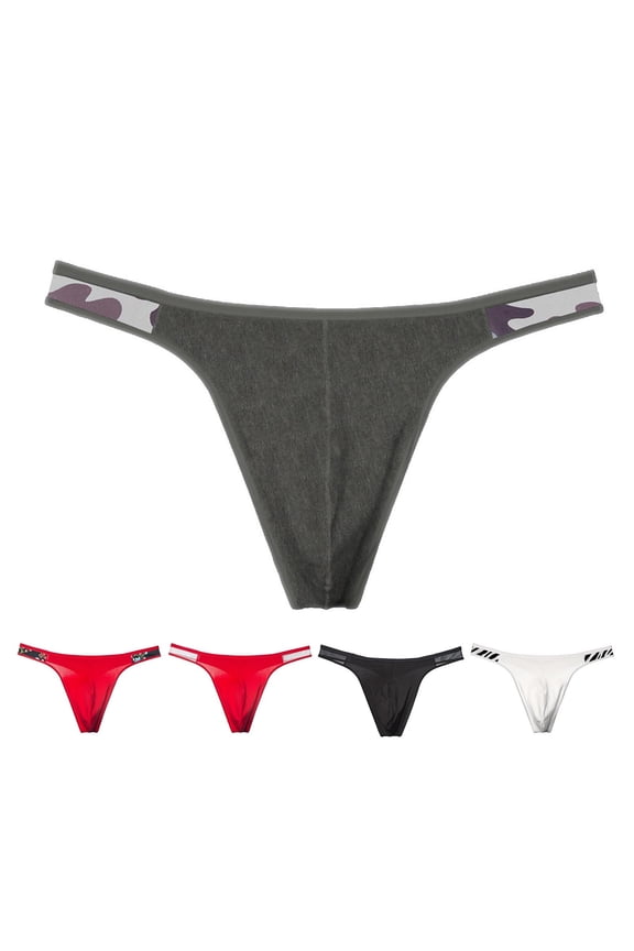 Men's Cotton Briefs, Solid Color Sports Underwear with No Ride-Up Design, Comfortable Running Or Workout Boxers, Soft Breathable Fabric for Daily Use, Pack of Multipurpose