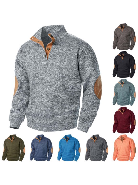 Men's Jacquard Knit Cardigan Sweatshirt, Elbow Patch Detail Open Front, Long Sleeve Layering Piece, Textured Casual Top for Fall, Lightweight Alternative to A Jacket, Stylish