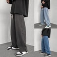 thumbnail image 1 of Blekii Men's Relaxed Fit Jeans, Oversized Straight Leg Denim Pants, Black Wide Leg Trousers for Fall/Winter, High Street Fashion Style, Casual Comfort Jeans for Streetwear, Big &, 1 of 10