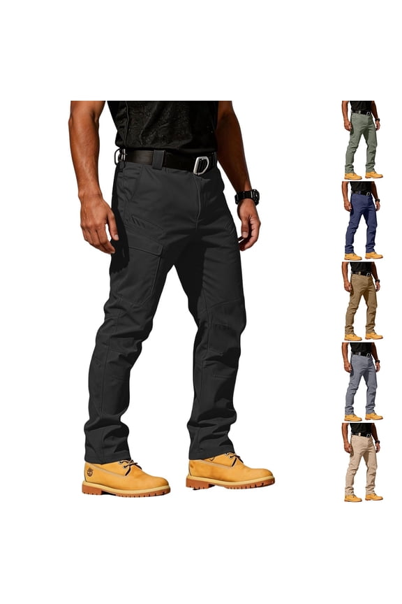 Pants for Men Construction Cargo Pants with Ripstop Hiking Big And Tall Work Pants Blue M