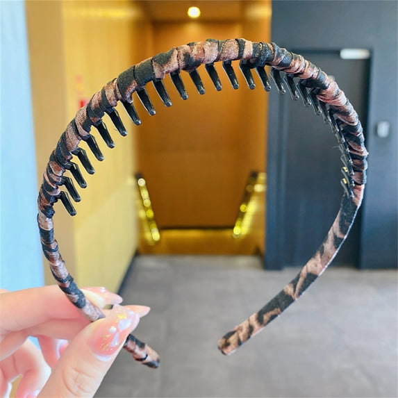 Blekii Plastic Tooth Comb Headbands for Women - Multicolor, Non-Slip, Soft Hair Hoops Accessories