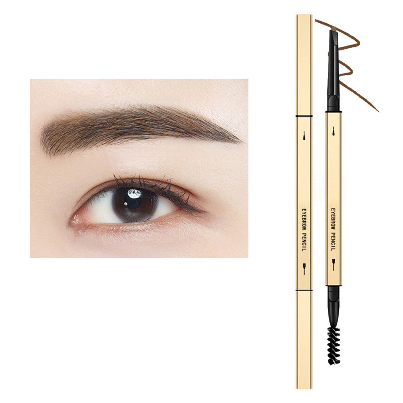 Blekii Precise Fine Tip Shapes Defines Dual Ended Sketch Eyebrow Pencil Waterproof Eyebrow 3819