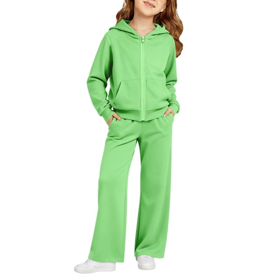 Blekii Two Piece Sporty Outfit, Kids Zip up Hoodie Sweatpants Set Comfortable Wear Spring Fall Winter, Spring Wear, Fall Wear, Winter Layering, Casual Play, Sports, School, Travel, Outdoor