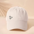 thumbnail image 1 of Blekii Womens Baseball Caps Cute Heart Dad Hat, Embroidered Baseball Cap Adjustable Unisex Cap for Workout, Golf Everyday Wear Beige, 1 of 5