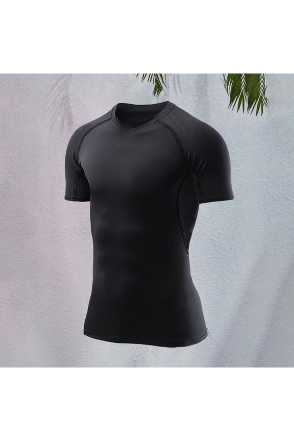 Youth Boys Compression Long Sleeve Shirt, Quick Dry Athletic Base Layer, Sports Training Top, Black, 130