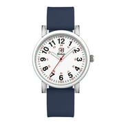 Blekon Brand Model SS-0794-WH-NY Original Nurse Watch - Medical Scrub Navy Colors, Easy Read Dial , Water Resistant Watch