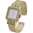 thumbnail image 1 of Blekon Collection Analog Quartz Women's 29mm Square Case Western Style Metal Cuff Bangle Watch, 1 of 5