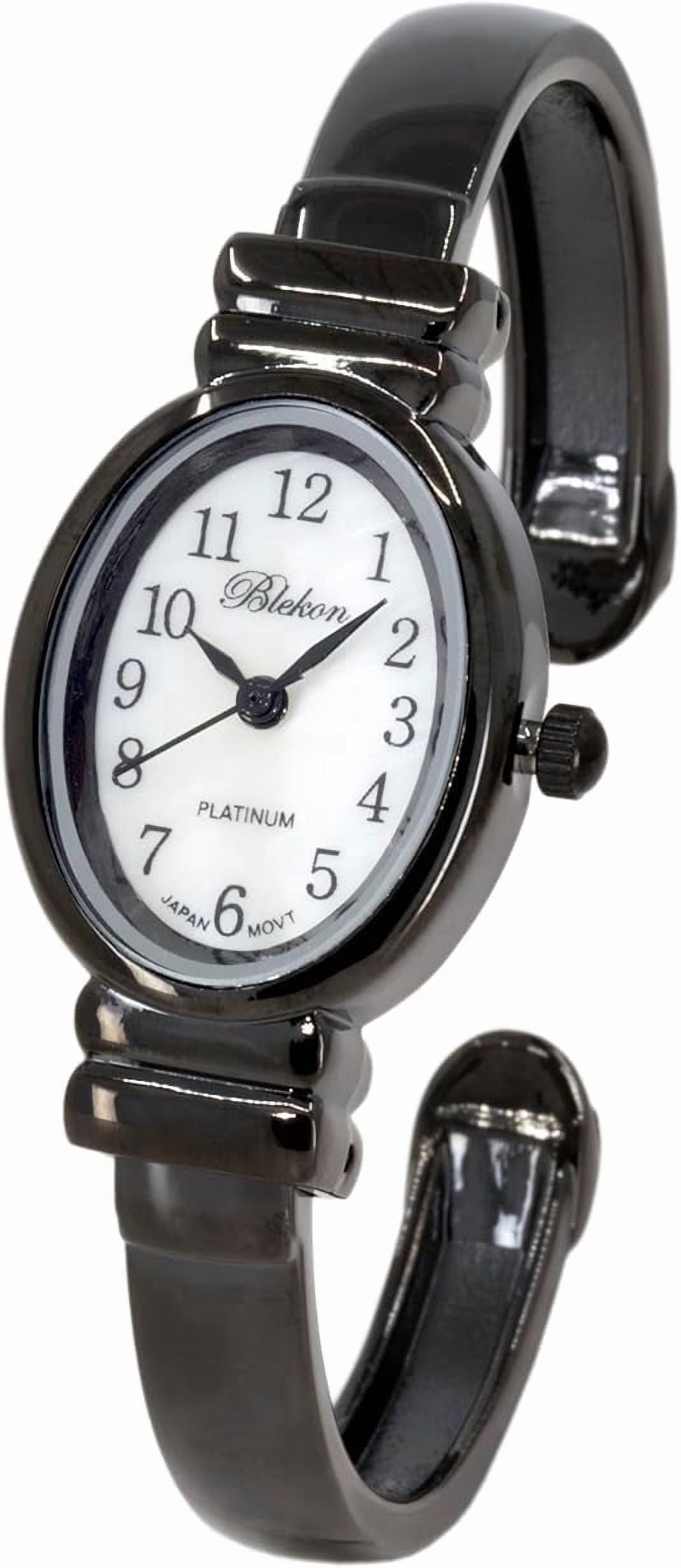 Blekon Collections 20mm Platinum Women's Cuff Watch 8200