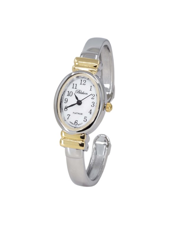 Collections 20mm Platinum Women's Cuff Watch 8200