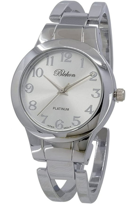 Collections 31mm Round Casual Metal Bangle Cuff Japanese Movement Fashion Adult Females Watch