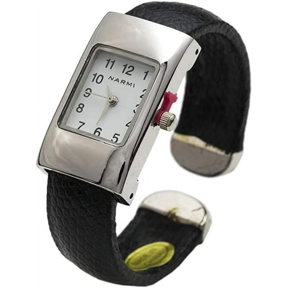 Blekon Collections Analog Quartz 20mm Rectangular Face Cuff Bangle Watch