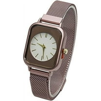 Blekon Collections Analog Quartz Women's 30mm Alloy Case Elegant Metal Magnetic Mesh Band Watch
