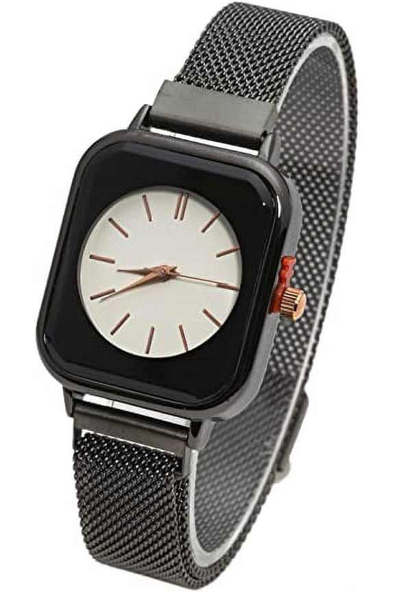 Collections Analog Quartz Women's 30mm Alloy Case Elegant Metal Magnetic Mesh Band Watch