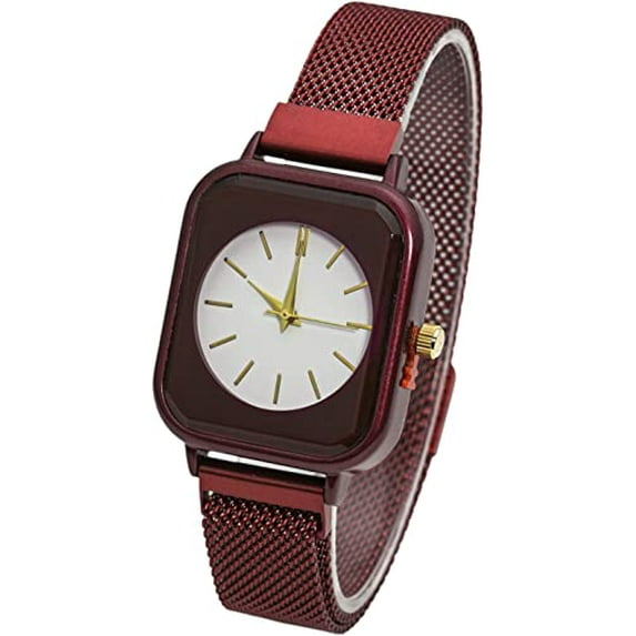 Blekon Collections Analog Quartz Women's 30mm Alloy Case Elegant Metal Magnetic Mesh Band Watch