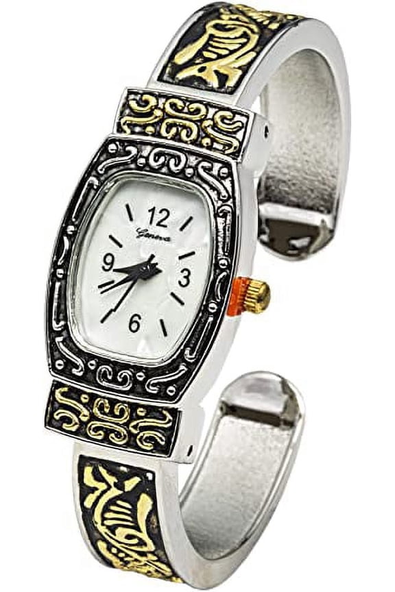 Collections Analog Quartz Women's 31mm Case Western Style Metal Cuff Bangle Watch