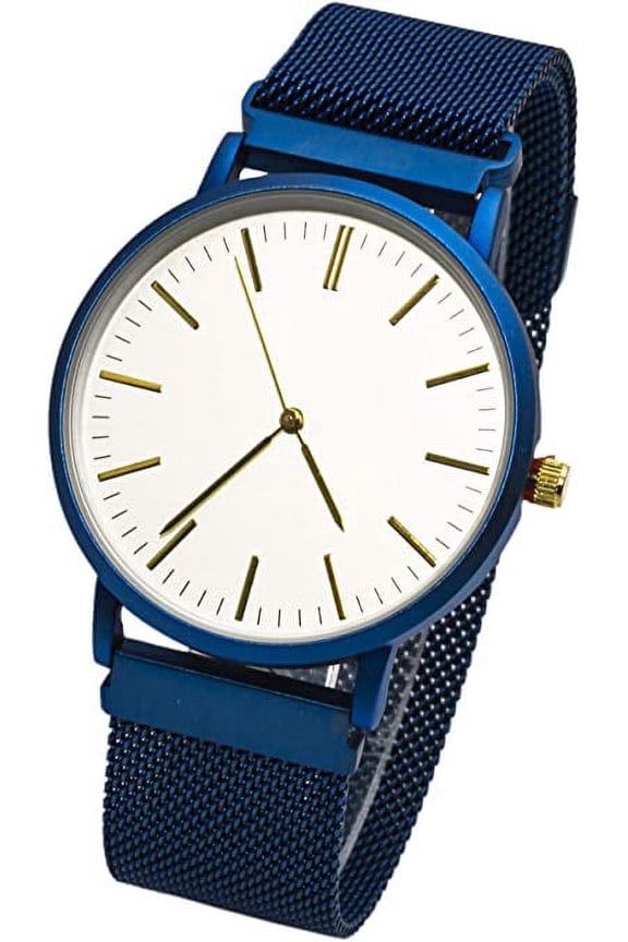 Collections Women's 40mm Magnetic Mesh Band Watch, Analog Quartz Wrist Watch, Alloy Case, Adjustable Milanese Bracelet, Fashion Dress Watch