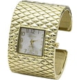 thumbnail image 1 of Blekon Collections Analog Quartz Womens Wide Cross Patterned Bangle Watch, 1 of 5