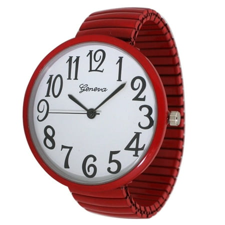 Blekon Collections Geneva Super Large Stretch Watch Clear Number Easy Read
