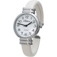 thumbnail image 1 of Blekon Collections Japanese Quartz 30mm Womens Snake Style Leather Cuff Bangle Watch, 1 of 6