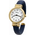 thumbnail image 1 of Blekon Collections Japanese Quartz 30mm Womens Snake Style Leather Cuff Bangle Watch, 1 of 6