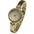 thumbnail image 1 of Blekon Collections Japanese Quartz 33mm Case Roman Numerals Rhinestone Bezel Link Bracelet Watch, 1 of 5