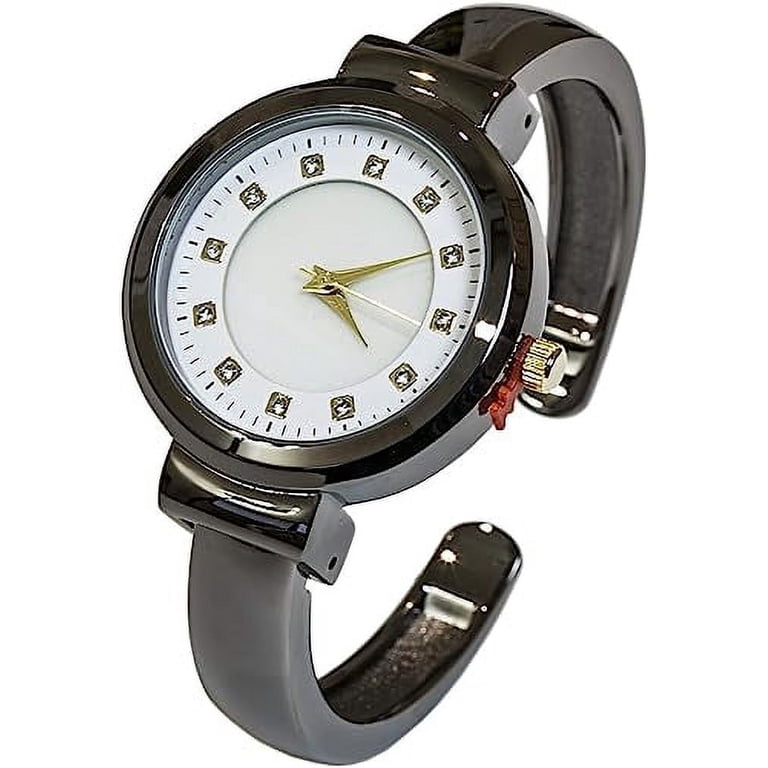 Mother of Pearl Dial Cuff Bangle Watch - Japanese Quartz Amazon.com: Blekon Original Mother of Pearl Cuff Bracelet  main image 2