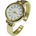 thumbnail image 1 of Blekon Collections Japanese Quartz Elegant Mother of Pearl Rhinestone Dial Womens Cuff Bangle Watch, 1 of 5