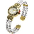 thumbnail image 1 of Blekon Collections Japanese Quartz Women's 21mm Case Elegant Pearl Beads Cuff Bangle Watch, 1 of 5