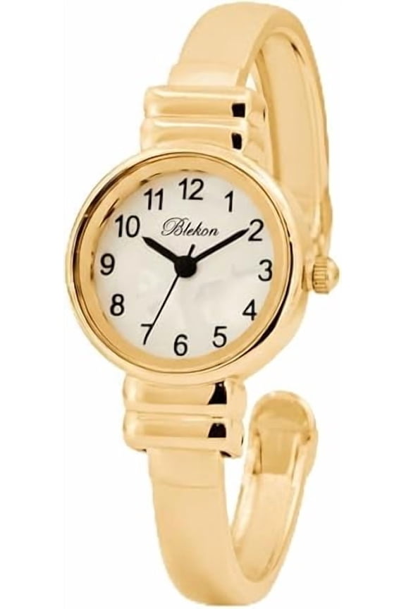 Collections Japanese Quartz Women's 22mm Case Small Metal Cuff Bangle Watch